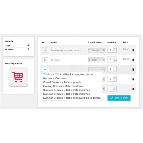 Quick Order Form Addons