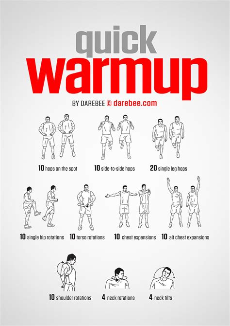 Quick Warmup Workout Workout warm up, Warmup, Darbee w…