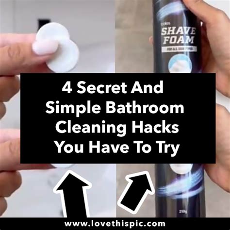 Quick and easy bathroom cleaning hacks you have to …