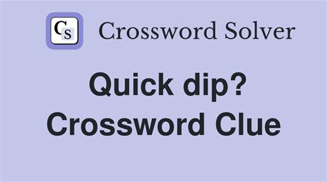 LA Times Crossword. March 30 2024. Avo dip. Avo dip. While searching our database we found 1 possible solution for the: Avo dip crossword clue. This crossword clue was last seen on March 30 2024 LA Times Crossword puzzle. The solution we have for Avo dip has a total of 4 letters.