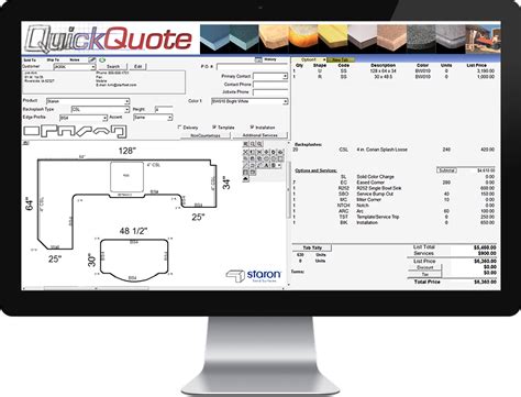 QuickQuote Countertops QuickQuote Countertop Software
