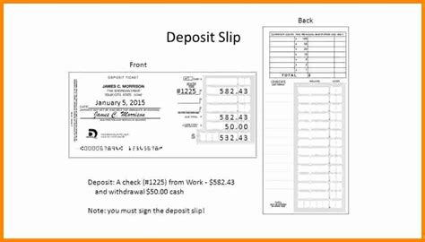 Quickbooks Deposit Slips