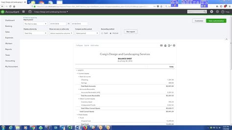 Quickbooks Online Creating Customized Balance Sheet YouTube