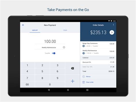 Quickbooks go payments. Here's how: Click the + New Plus icon. Select Receive payment. From the Customer dropdown, choose the name of the customer. From the Payment method dropdown, select the payment method (credit card, debit, PayPal, Venmo, or ACH bank transfer). From the Deposit to dropdown, select the account you put the payment into. 