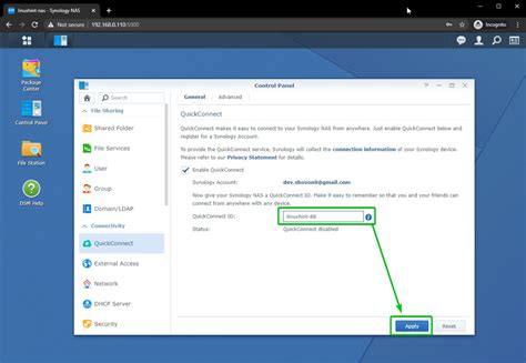 Quickconnect synology. To enable QuickConnect: Go to Control Panel > External Access > QuickConnect. Check Enable QuickConnect. If you have not logged in to your Synology Account, a login … 
