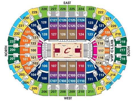 Quicken Loans Arena Seating Chart Seating Charts & Tickets