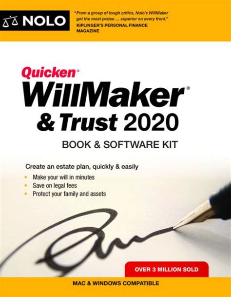 Read Online Quicken Willmaker  Trust 2020 Book  Software Kit By Editors Of Nolo