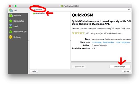 Quickosm query.  Under the All tab, search for quickosm.  We will be using the &l...