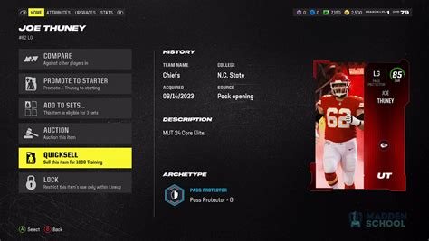 Quicksell values madden 24. Check out the Myles Garrett NFL Draft 94 item on Madden NFL 24 - Ratings, Prices and more! Players Reveals Prices Lineup Builder. Theme Teams. Forums. Binder. Madden 24 Database ... Quicksell Value. 16,500 Training Date Added. 04/19/2024. Power Up. None Team Chemistry. Browns ... 