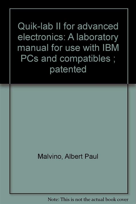 Quik lab ii for advanced electronics a laboratory manual for use with ibm pcs and compatibles patented. - U s navy diving manual revision 6.