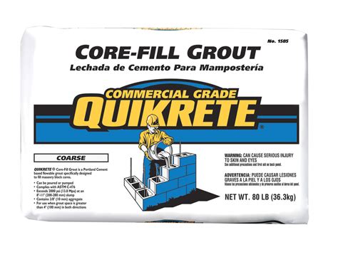 Quikrete Core-Fill Fine Grout 80 lb. - White Cap