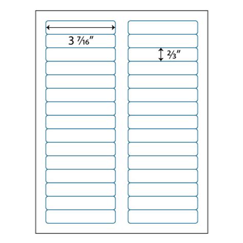 Quill File Folder Label Template