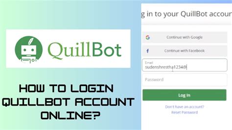 Quillbot log in. Using QuillBot is a simple and intuitive process that can greatly benefit your writing. By following these step-by-step instructions, you can maximize the potential of this powerful tool and improve your overall writing experience. Check out our QuillBot review guide here. Step 1: Register and Log in: To start using QuillBot, visit the official ... 