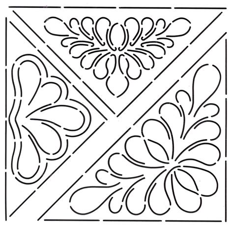 Quilt Stencil 3 Triangular Designs