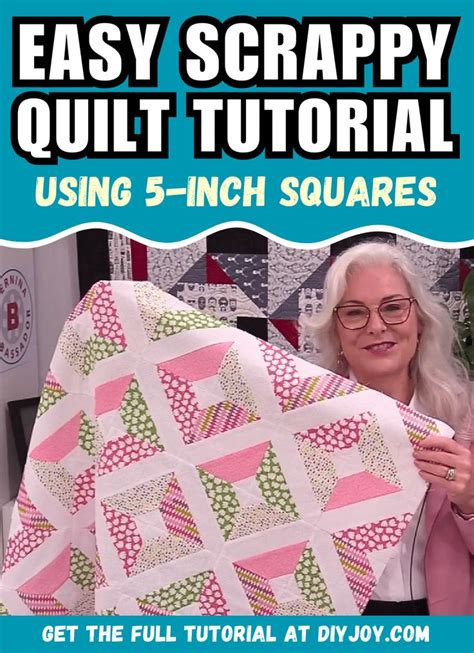 Quilt pattern using 5 inch squares.  Additionally, a 6&times;24 inch ruler is helpful for cutting t...