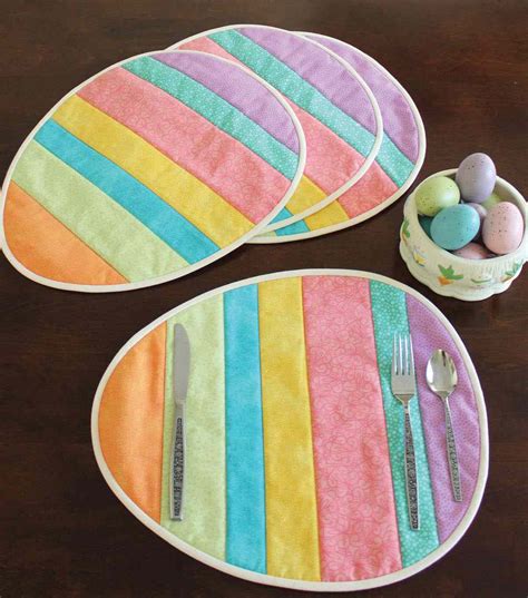 Quilted Easter Placemat Pattern FREE Quilt Patterns