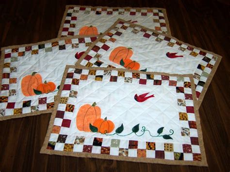 Quilted Fall Placemats Pattern AllCrafts Free Crafts Update