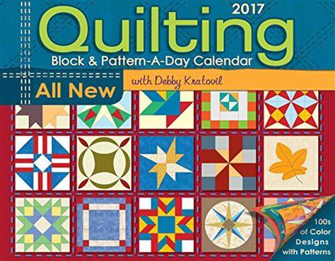 Download Quilting Block  Patternaday 2017 Calendar By Not A Book