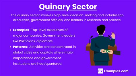 Quinary sector definition.  Secondary Industries.  Tertiary Activities. ...