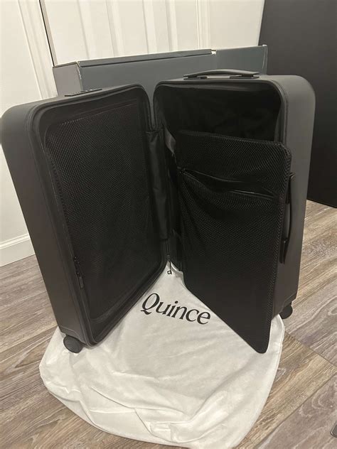 Quince suitcase. $50. Buy on quince.com . You could easily throw on linen pants or a maxi skirt over this suit and head straight to dinner without changing. The feminine ruffled style has an open back, a full ... 