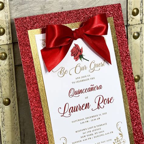 EDIT YOURSELF Red Charro Quinceanera Invitation, Red Roses Western Invitation, Charra Invitation, Rustic Invitation Sweet Sixteen. (131) $13.99. Quinceañera invitation. Rose gold foil printed. Acrylic Quinceañera invitation. (List price is valid for orders over 100 pieces) (6) $3.35.. 