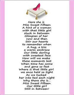 Quinceanera poem SWEET 15 SCEPTER