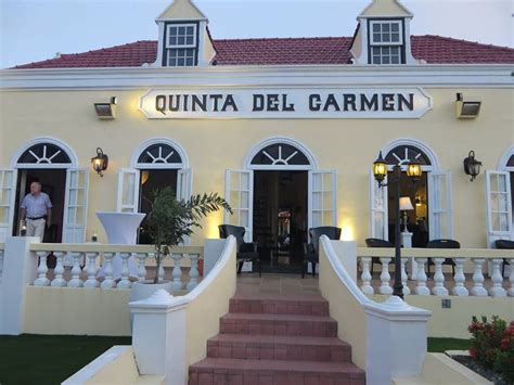 Oct 15, 2020 · Quinta del Carmen. Claimed. Review. Save. Share. 1,891 reviews #32 of 199 Restaurants in Oranjestad ₱₱₱₱ Caribbean Dutch Seafood. Bubali 119, Oranjestad Aruba +297 587 7200 Website Menu. Closed now : See all hours. . 