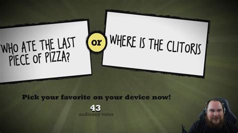 Answer: Quiplash ( Credit to CLARION 85 ). The most boring name of a competitive reality TV show. (The question could be worded slightly differently in game; we don't remember the prompt 1:1)...