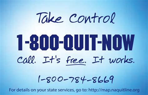 Since 2000, the Washington State Quitline has helped tens of thousands of Washingtonians quit smoking. You can get free, confidential, one-on-one counseling from a Quit Coach, and may be eligible for free medication to help you quit smoking, vaping, or other tobacco. Register by: Calling 1-800-QUIT-NOW (1-800-784-8669); Visiting quitline.com; or.. 