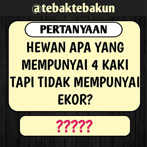 Quiz: Tebak-tebakan Kata Lucu, Jawabannya …