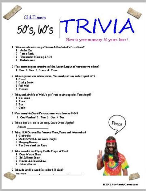 Free Printable Printable Trivia Questions And Answers Quiz Questions And Answers