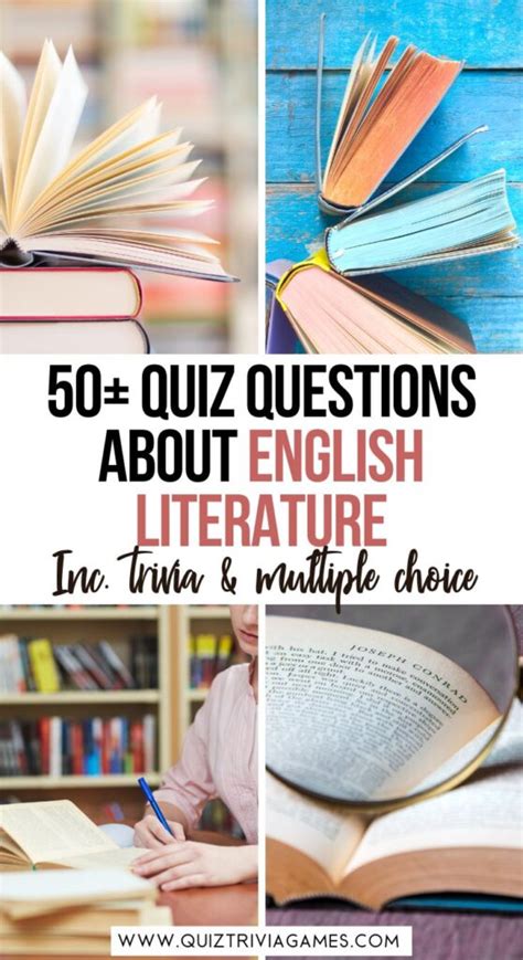 Quiz Questions On English Literature With Answers