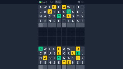Quordle is a five-letter word guessing game similar to Wordle, except each guess applies letters to four words at the same time. . Quordle