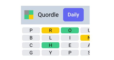 Quordle is a five-letter word guessing game similar to Wordle, 