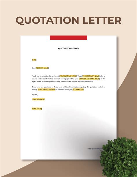 Quotation Email Template