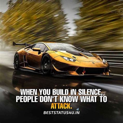 Quote about cars. “Take care of your car in the garage, and the car will take care of you on the road.” – Amit Kalantri. “If you no longer go for a gap that exists you are no longer a racing driver.” – Unknown. “Never drive … 
