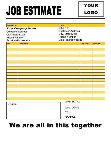 Quote forms Management & Operations Pressure Washing Resource