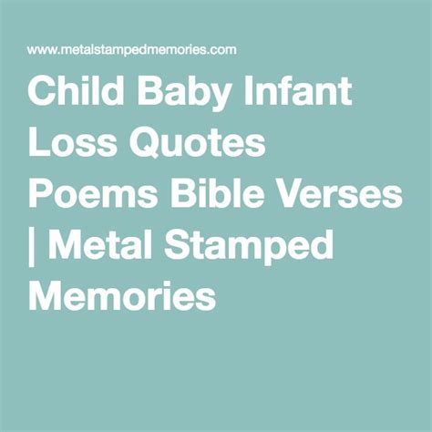 Quotes, Poems, And Verses Metal Stamped Memories