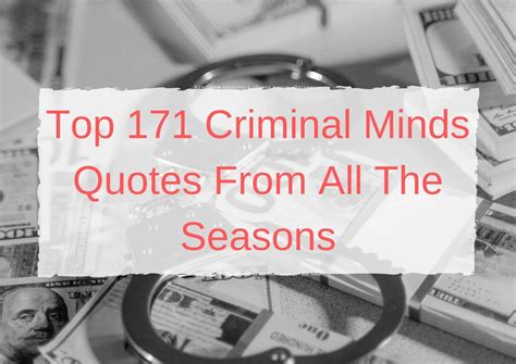 Quotes from the show criminal minds