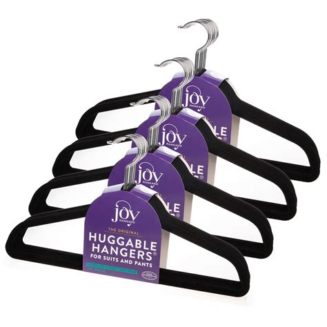 Get an Extra 40% Off Joy Mangano Huggable Hangers that are .Final shot at our Huggable Hangers Gifts By The Dozen TS Who's shopping today & watching us live now on HSN?.Joy Mangano Huggable Hanger Set for Suits and Pants 10Pc. 1, Black Velvety material helps prevent clothes from slipping*Slim design saves closet sp.JOY Huggable Hangers 60pack .... 