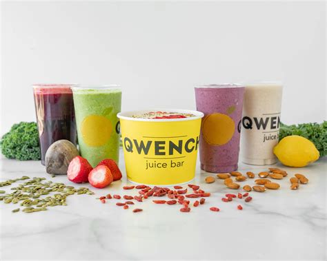 Qwench juice bar. QWENCH juice bar. The vision at Qwench is simple - make genuine health and incredible taste live in perfect balance. Crafting the perfect recipe and maintaining the discipline to honor health is the heartbeat of Qwench juice bar. Qwench is an innovative and evolutionary response to an emergent food trend focused on fresh ingredients, natural ... 
