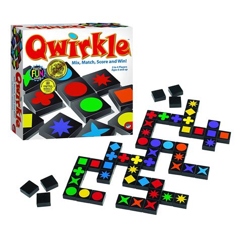 Qwirkle online. Qwirkle™ combines the game play of Dominoes and Scrabble and is the perfect combination of skill and chance! This easy-to-learn, yet challenging game for children and adults will have all three generations on the edge of their seat! Grab your family and friends and see for yourself why everyone is hooked on Qwirkle™! For 2 to 4 players. 