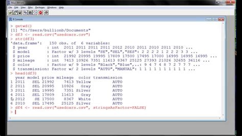 R: Import data into