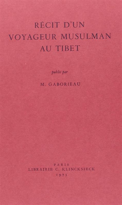Récit d'un voyageur musulman au tibet. - Project risk management handbook by bart jutte.