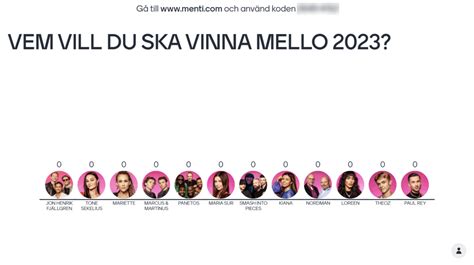 Rösta mello 2023