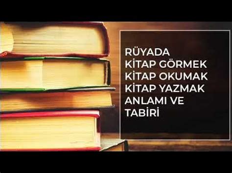 Rüyada Test Kitap Görmek.