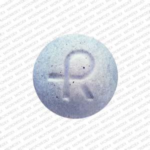 041 1 0 m g Pill - blue round, 8mm . Pill w