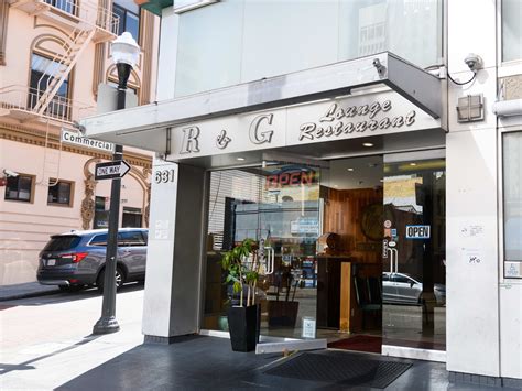 R and g lounge. It's huge and deep fried with tons of extra batter for your enjoyment. Read more. Upvote 13 Downvote. Eater December 1, 2014. R&G is one of the few Chinatown spots that delivers. Make sure to try its famed salt-and-pepper crab, Peking duck, walnut prawns, and other Cantonese banquet favorites. Read more. 