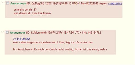 R krautchan.  F&uuml;r Deutschland, &Ouml;sterreich, Schweiz&hellip; Nov 25, 2014 · I h...