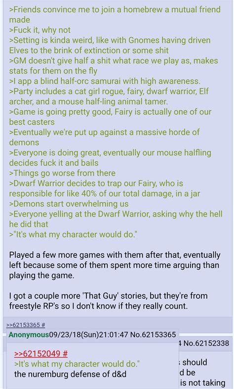 For all your tales of RPG Horror Stories gone wrong! Members Online. My dm thinks turn based combat isn't just a game mechanic, but somthing we actually do [Crosspost] ... Welcome to r/Witcher3! A subreddit for discussions, news, memes, media, and other topics pertaining to the third installment in the Witcher games franchise. READ THE RULES ...